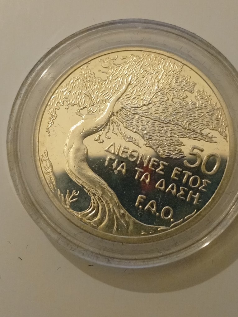 Cyprus. 50 Cent 1985 in argento, FAO (No reserve price) #4.3