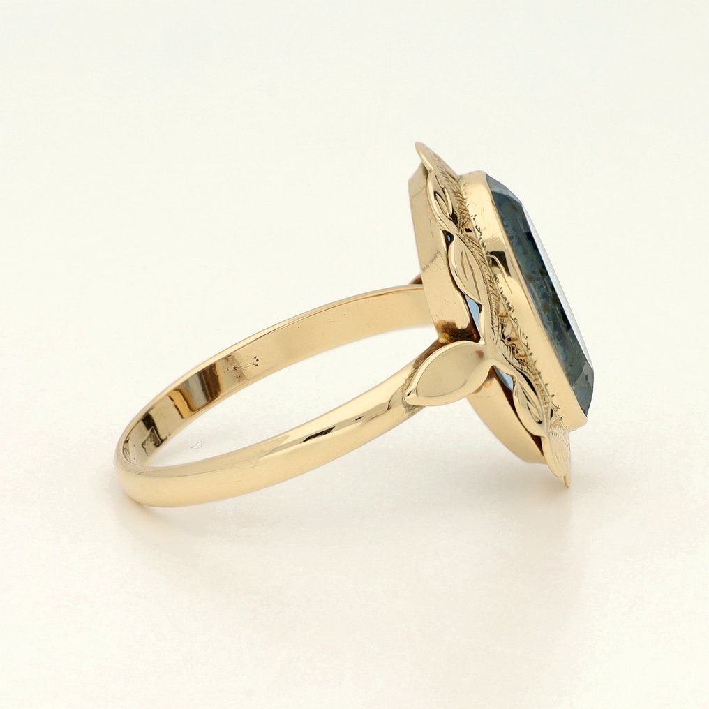 Anel - 14 K Ouro amarelo - Topázio #4.3