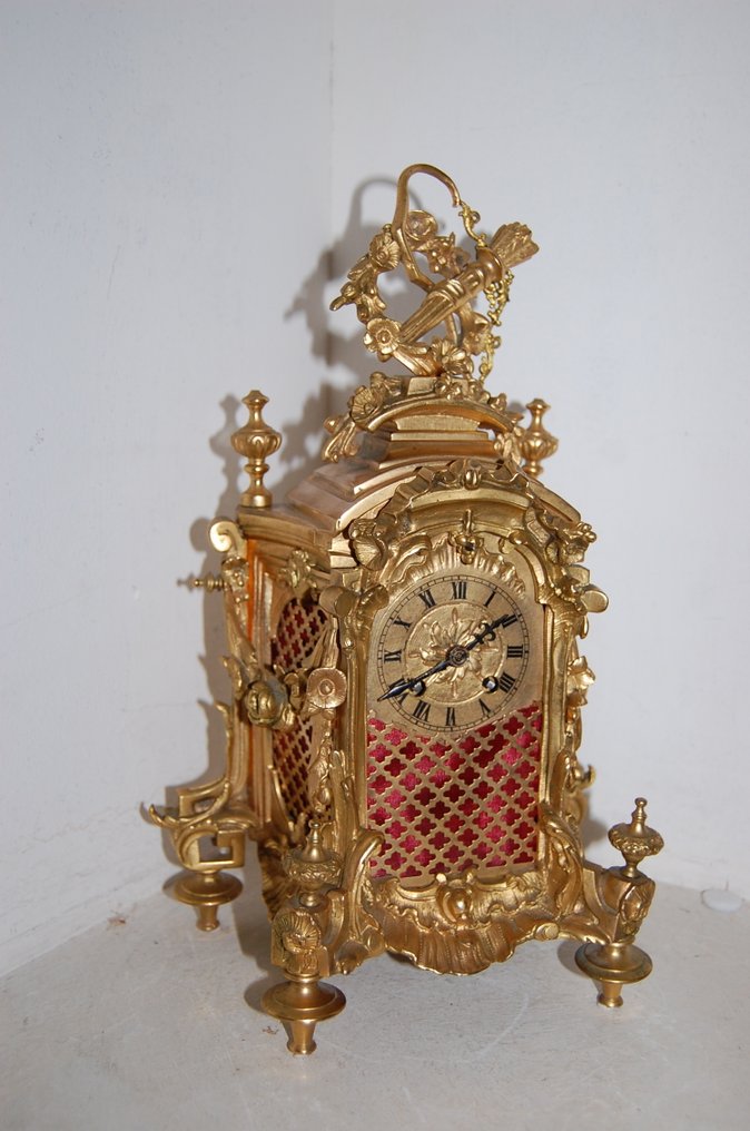 pendul baroc - - Bronz aurit - 1850-1900 #1.0