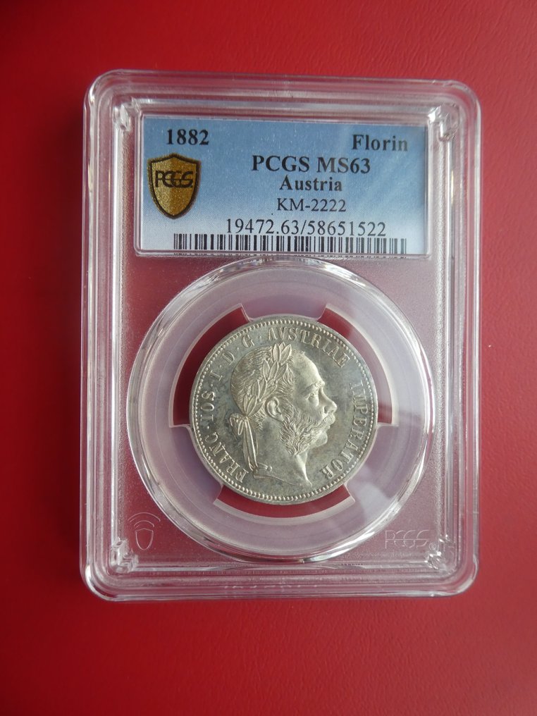 Austria. Francesco Giuseppe I. 1 Florin 1882 / MS63  (Senza prezzo di riserva) #1.0