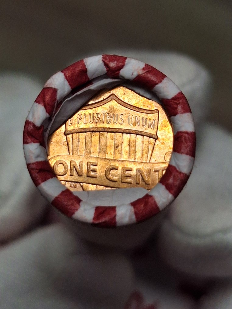 USA. 6 rolls of 50 Red Pennies cent, unopened P/D/S mints, wheat cents, error strikes, 1960 to 2024/ Total of 300 coins (Ohne mindestpreis) #4.3