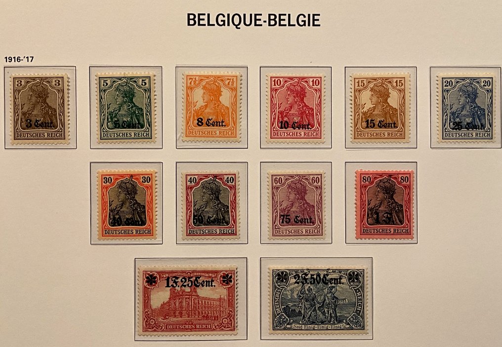 Belgium 1914/1920 - Complete collection of occupation stamps - POSTFRIS - OBP OC1/105 #3.2