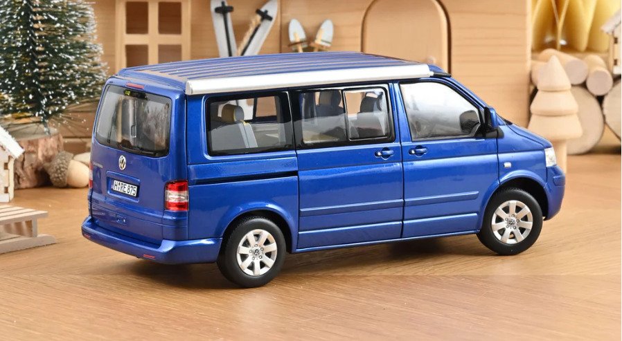 Norev 1:18 - Modellbil - Volkswagen T5 Multivan California – 2003 - Blauw metallic - Begrenset utgave! #3.2
