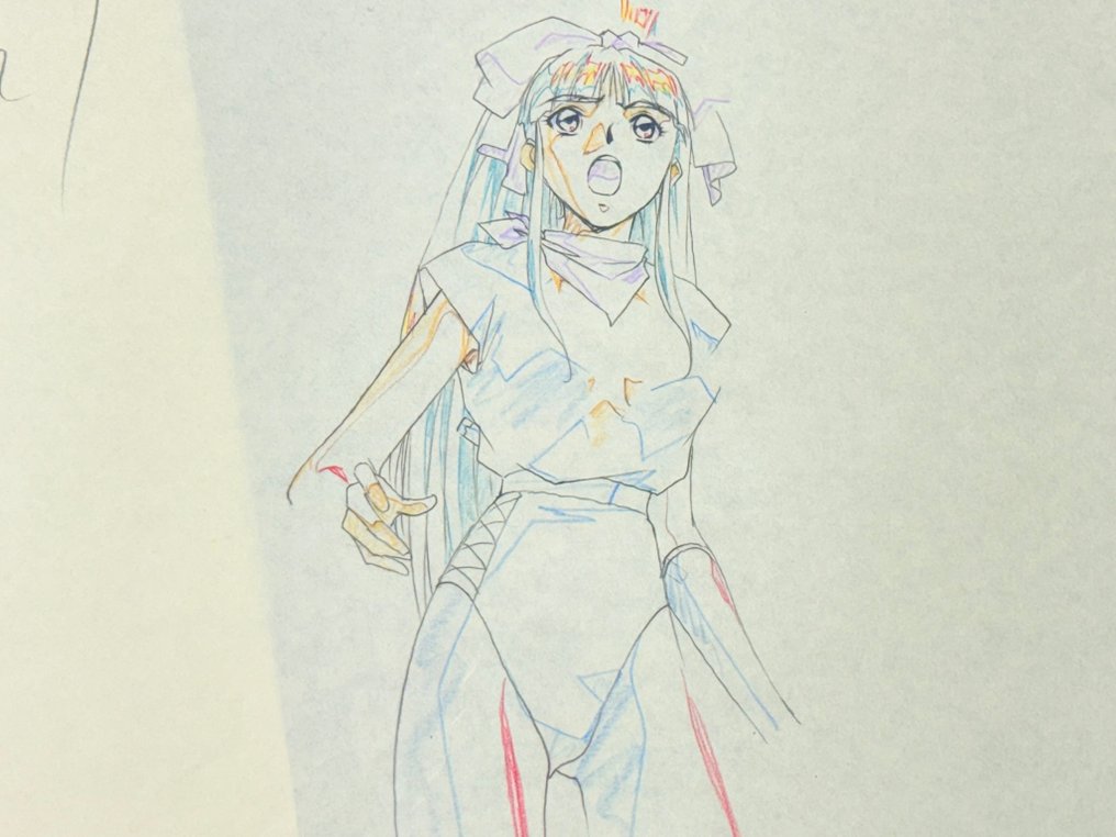 Studio Kikan - 2 x eredeti animációs rajz, ugyanabban a jelenetben! - La ☆ Blue Girl (OVA, 1992/93) #1.0