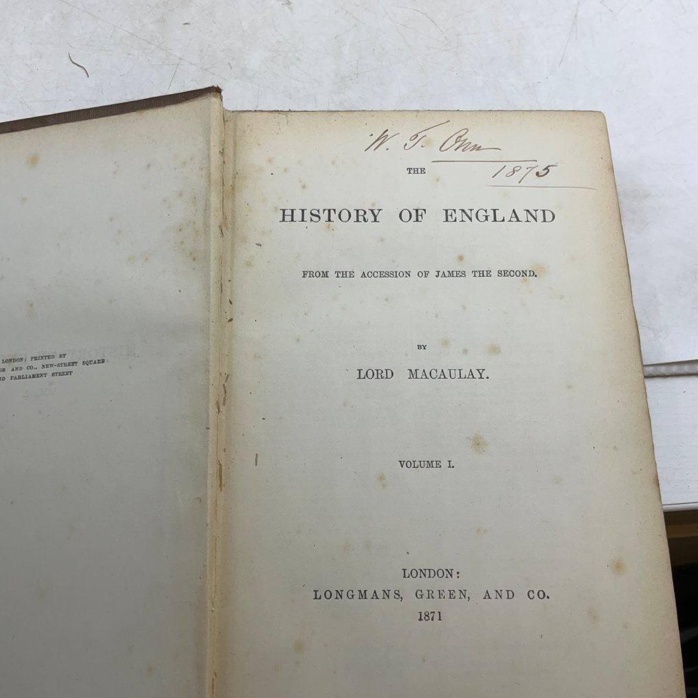 Lord Thomas Macaulay - The History of England, from the Accession of James the Second - 1871-1874 #2.1