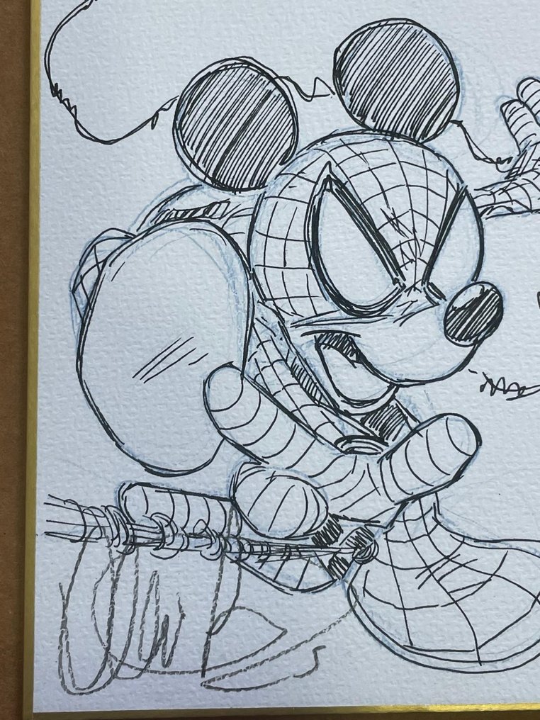 Claudio Sciarrone - 1 Original drawing - Topolino, Spider-Man - Shikishi - 2025 #4.3