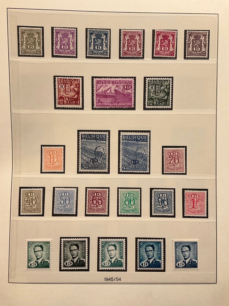 Belgium 1929/1982 - Military + service stamps - beautiful collection including paper types. - OBP M + S #2.1