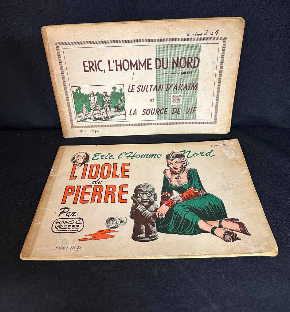 Hans G. Kresse - Eric de Noorman - Le sultan d’Akaim et La source de vie en L’idole de pierre - 2 broșuri - 1948 #1.0