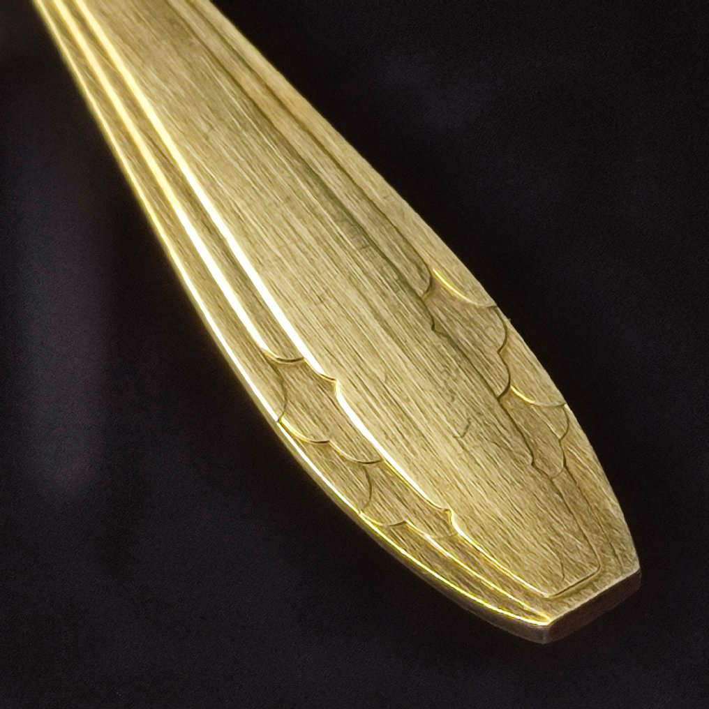 Poinçon “VH” (Apollo / Christofle) - Σετ μαχαιροπίρουνων για 12 (36) - Art déco - Επάργυρο #1.0