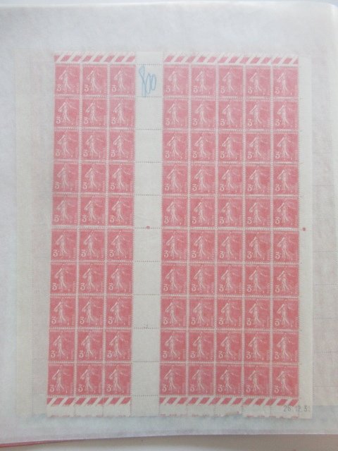 法國  - 高级邮票收藏，包括整张邮票和碎片。 #3.2