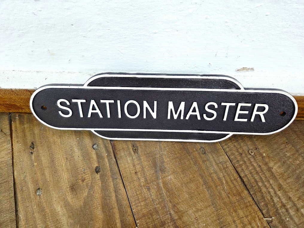 Reklámtábla - Állomásfőnök - Öntöttvas #3.2