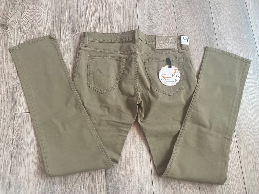 Jacob Cohen - New - size 32 - khaki - Spijkerbroek - Nieuw met tags #2.1