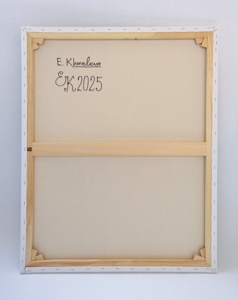 Elena Khmeleva - Nue avec des fleurs roses. Large #4.3