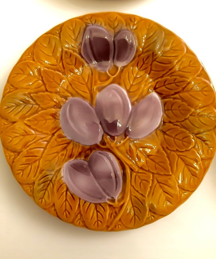 Salins les Bains - Plate (6) - Earthenware - Barbotine #2.1