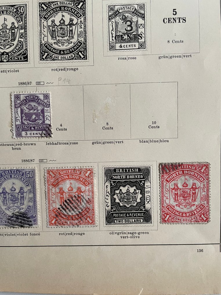 North Borneo  - Part from an old general collection. #4.3