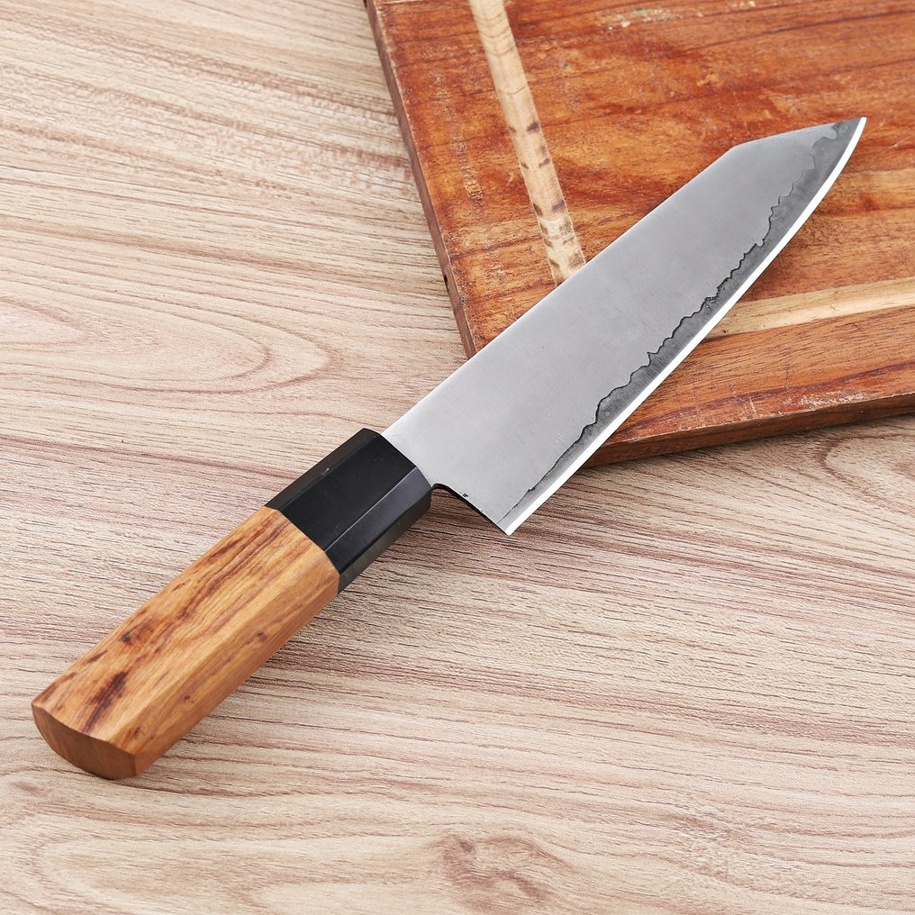 Sam Knives Handcrafted Chef’s Knife - Bordkniv - Stål, Træ - A10 #4.3