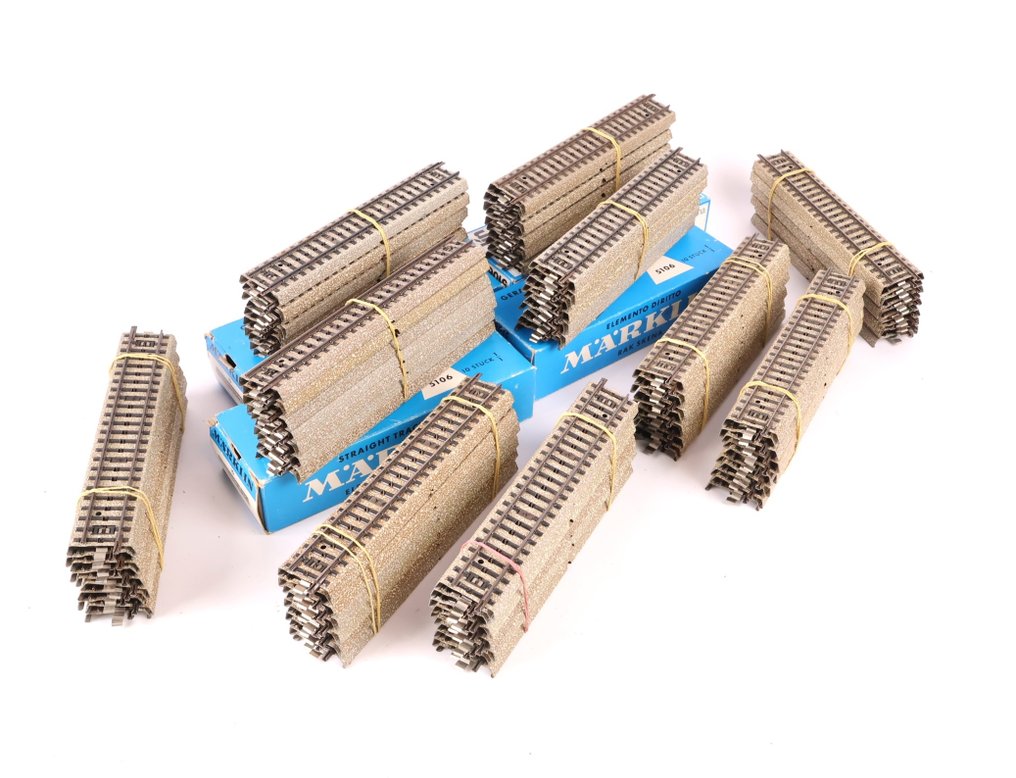 Märklin H0 - 5106 - Vías de modelismo ferroviario (100) - 100 Rechte M-Rails #1.0