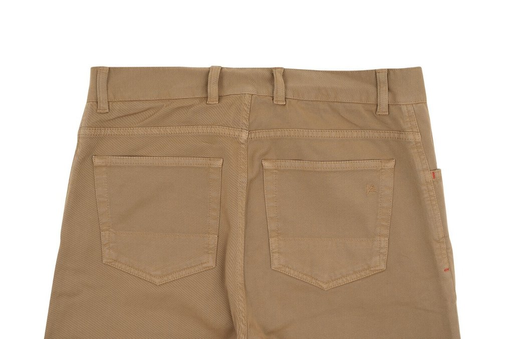 ISAIA NAPOLI RRP 690€ Dark Beige Chino 5 Pockets Trousers Pant Twill Cottone - 46 IT - DUPLICATO 1 - Trousers - New with tags #2.1