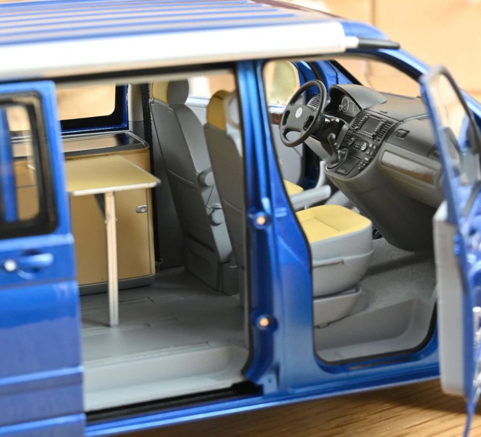 Norev 1:18 - Modellbil - Volkswagen T5 Multivan California – 2003 - Blauw metallic - Begrenset utgave! #2.1