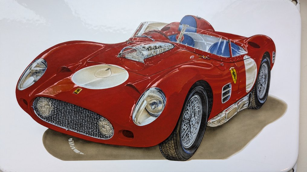 Ferrari 250 Testa Rossa - 琺瑯標誌牌 - 瑪瑙 #2.1