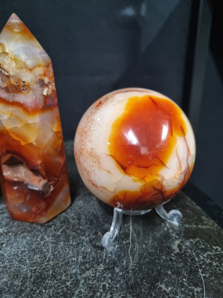 Σετ από Carnelian - διαφορετικά σχήματα - 70 - 121 mm Ελεύθερη μορφή- 1302 g #3.2