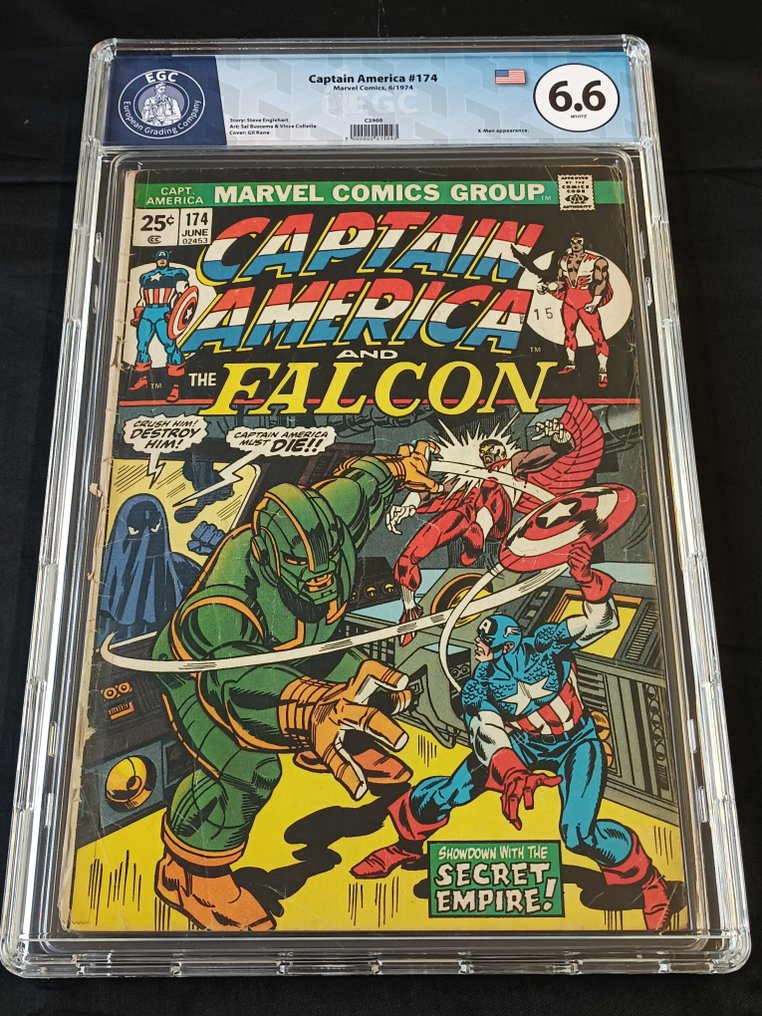 Captain America #174 - EGC 6.6 - It's Always Darkest...! - 1 Graded comic - First edition - 1974 #1.0
