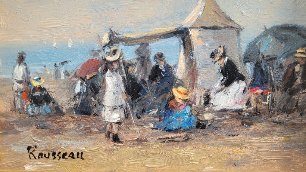 Camille Rousseau (1949) - Dimanche en Normandie ~ Trouville Plage VII #4.3