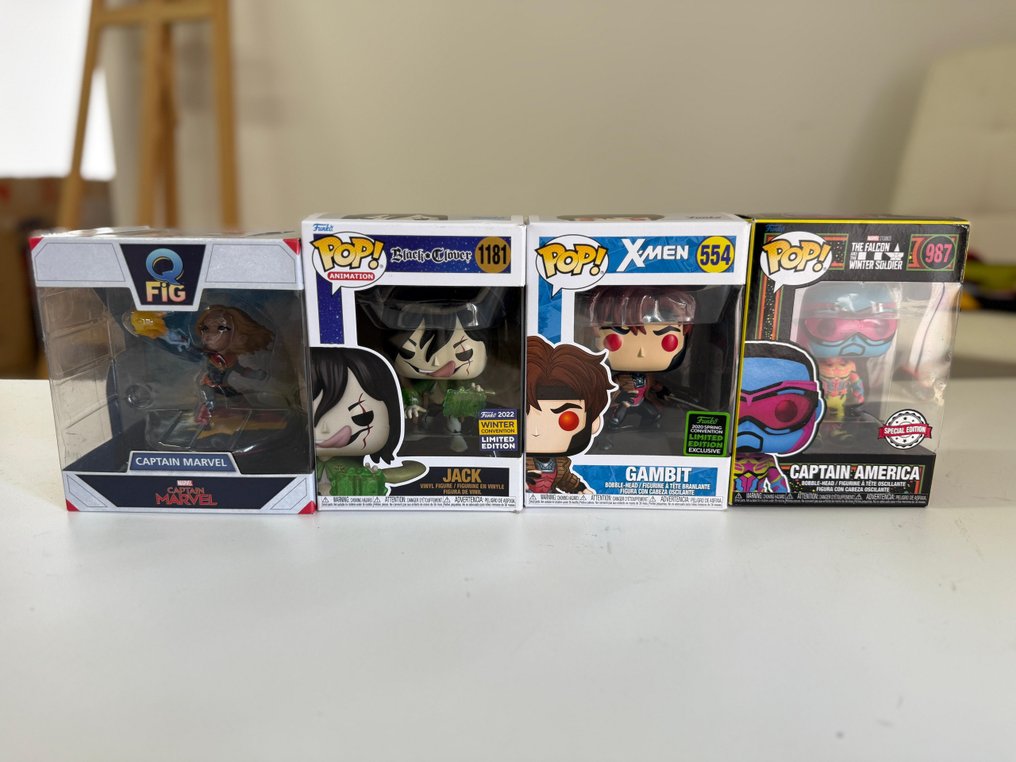 Funko - Funko Pop Funko Pop Marvel /Captain Marvel Ed Figq/#987 Captain America Special Edition/#554 X Men Limited - 2010-2020年 - U.S. #1.0