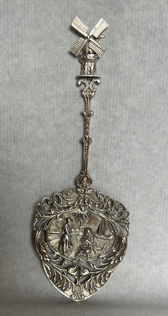 Mogelijk Hooykaas - Serveur de gâteaux - Argent 833 - 1920-1930 - Taartschep #1.0