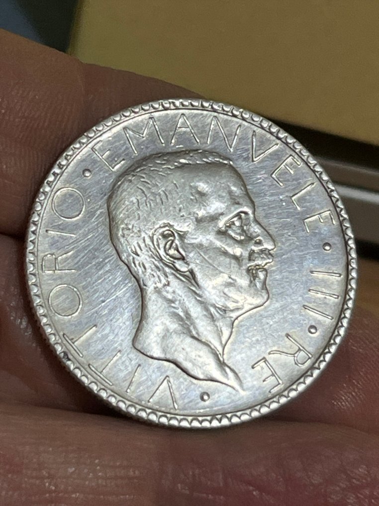 Olaszország, Királyság Vittorio Emanuele III. 20 Lire 1927 "Littore"  (Nincs minimálár) #1.0