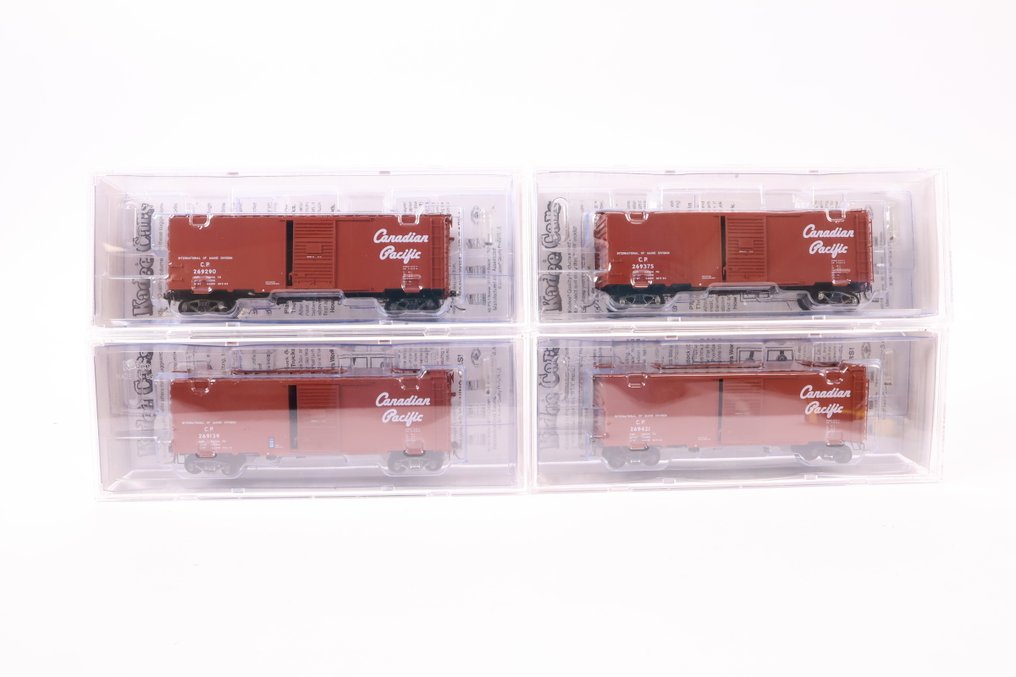 Kadee H0轨 - 4071/4072/4073/4074 - 模型火车货运车厢 (4) - 四节车箱 Canadian Pacific - C.P. #2.1