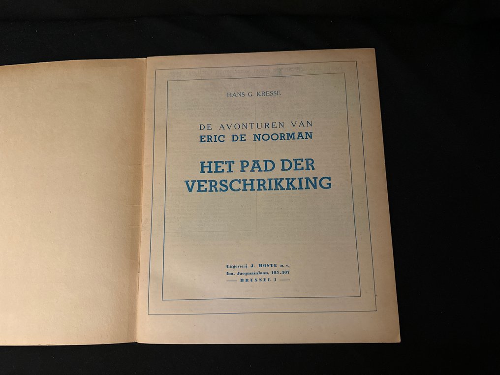 Hans G. Kresse - Eric de Noorman - Het pad der verschrikking - 1 booklet/1958 #3.2