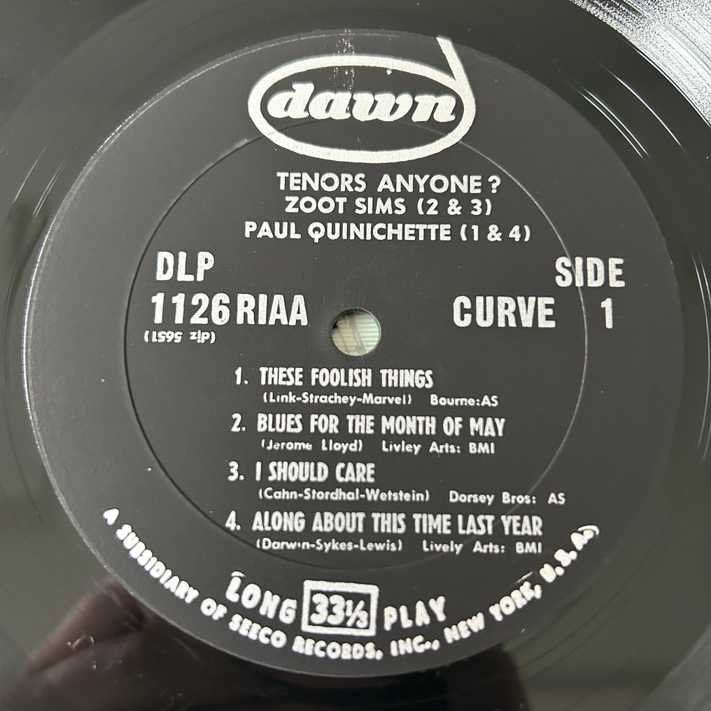 Stan Getz, Zoot Sims - Tenors Anyone? (1st mono pressing!) - Disco in vinile singolo - 1956 #2.1