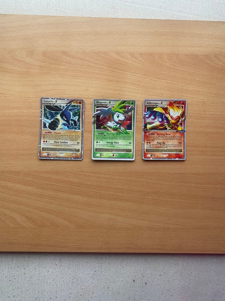 Pokémon - 3 Card - Lucario, Shaymin, Infernape - Diamond & Pearl #1.0