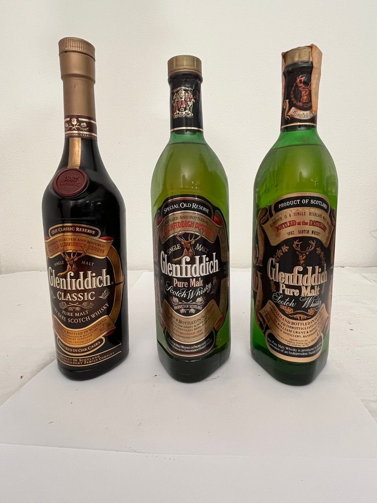 Glenfiddich Classic & Pure Malt - 75 cl - 3 flaschen #1.0