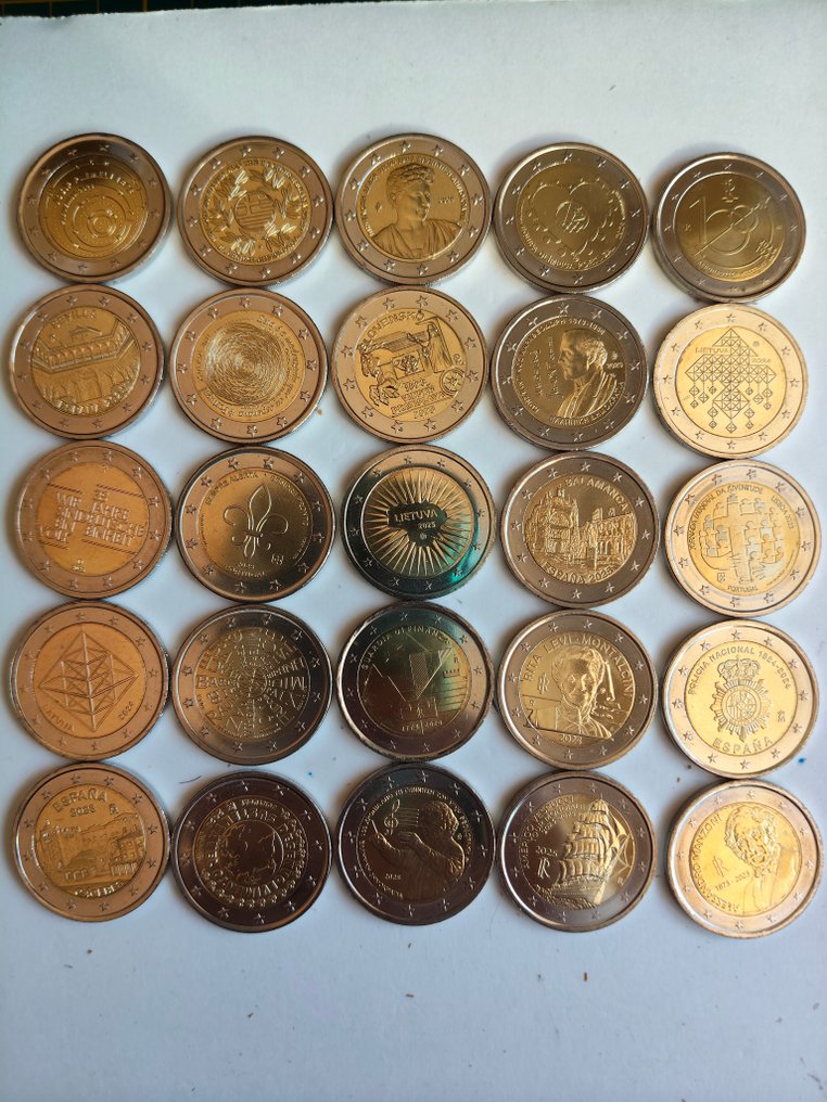 Europa. 2 Euro Various Years (25 moedas)  (Zonder minimumprijs) #3.2