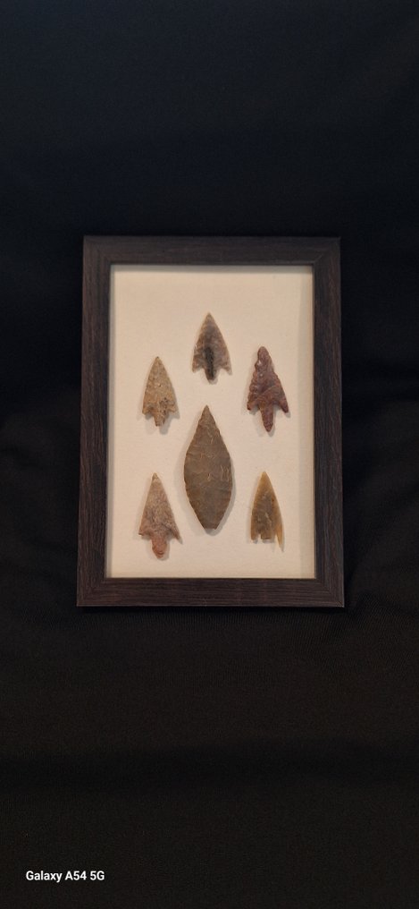 Νεολιθική Πυρόλιθος Εξαιρετικό σημείο με διπλής όψης βέλη, συλλογή αρχαιολογίας, ιδιωτική, σίλικας, πολύχρωμος, - 170 mm  (χωρίς τιμή ασφαλείας) #1.0