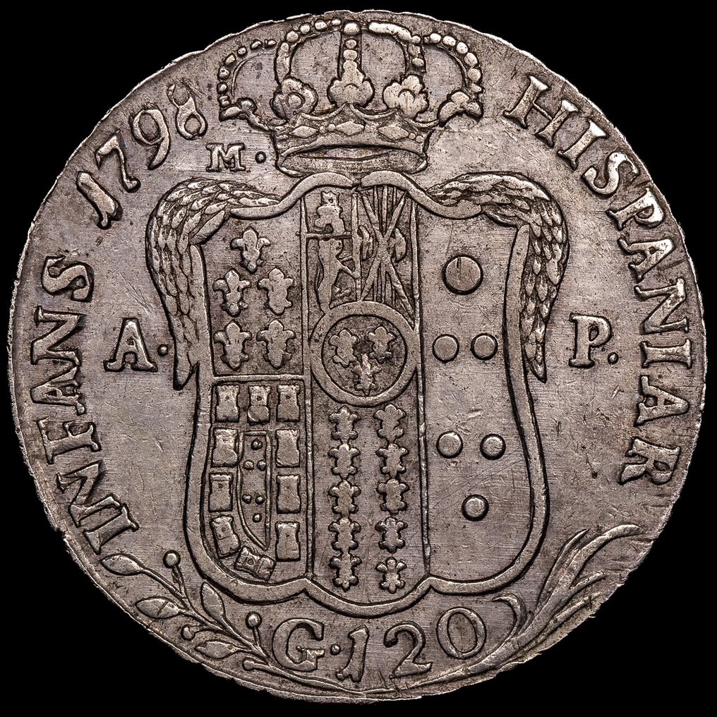 Olaszország - Nápolyi Királyság Ferdinand IV. Piastra da 120 Grana 1798 - Nápoles AP #1.0