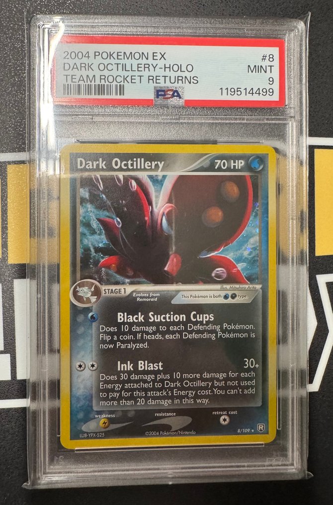 Pokémon - 1 Graded card Pokemon EX Team Rocket Returns Octillery Holo PSA 9 Mint Ultra Rare - PSA - WOTC #1.0