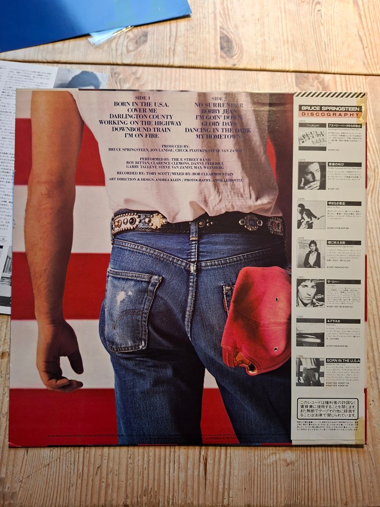 Bruce Springsteen - Born In The U.S.A. Japanese 1984 pressing - Vários títulos - Álbum LP (artigo individual) - Prensagem Japonesa. - 1984 #1.0