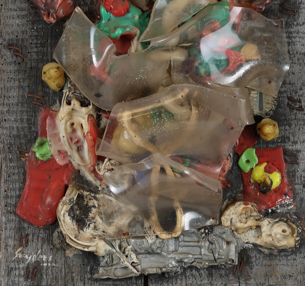 Ad Snijders (1929-2010) - Materie op hout #3.2