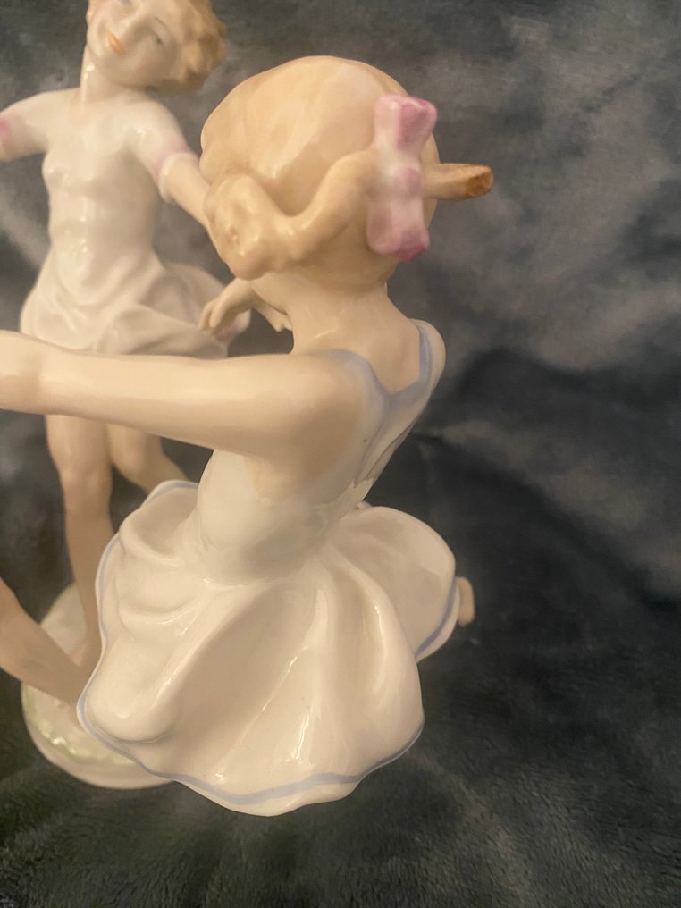 Hutschenreuther - Αγαλματίδιο - Kinderreigen (Drei tanzende Mädchen) - Πορσελάνη #3.2