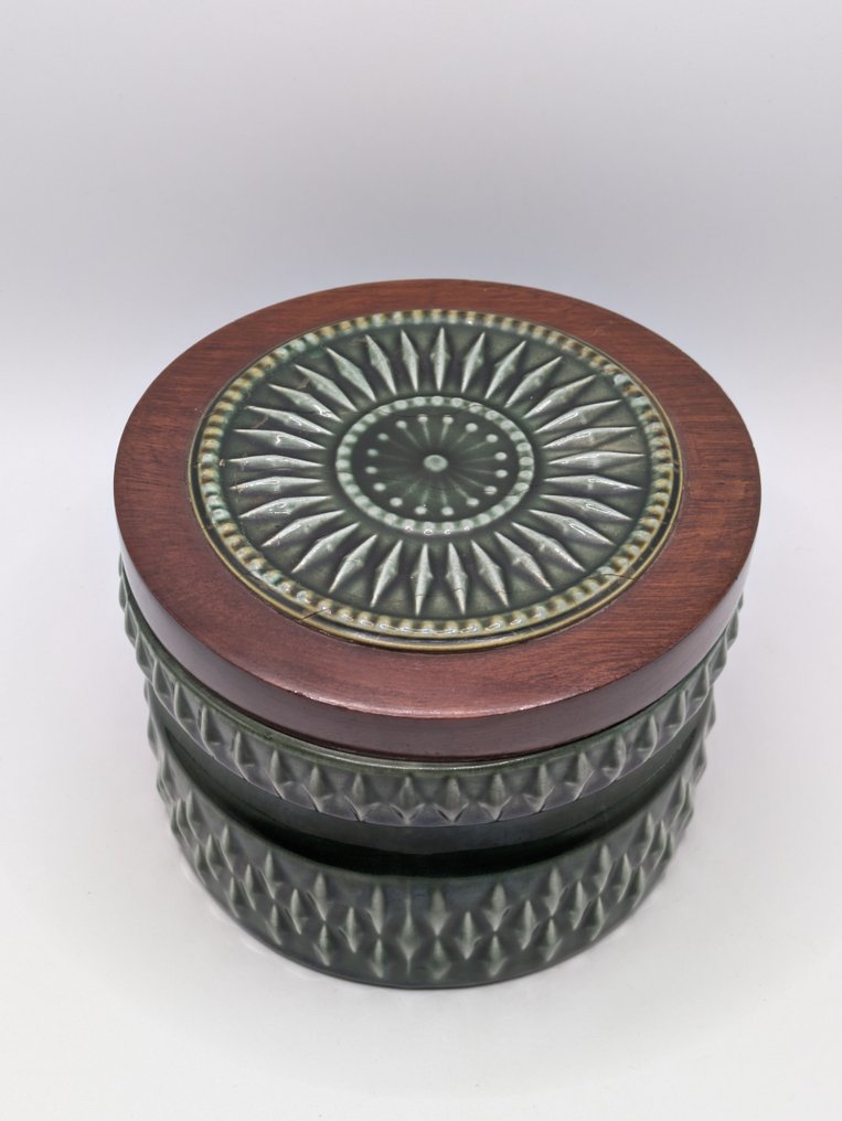 Pontesa - Cookie jar - Porcelain, Wood - Cookie jar #2.1