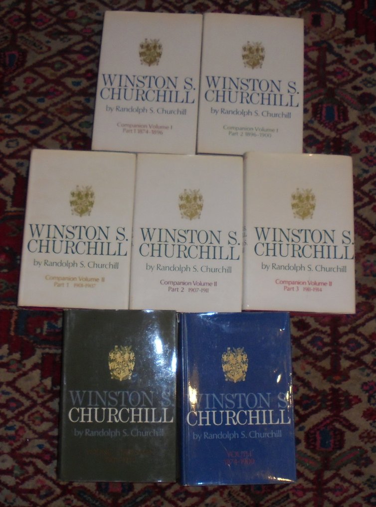 Randolph S Churchill - Winston S. Churchill Companion 5 Volume set Vol. I Parts I and II, Vol. II Parts I, II, and III - 1966-1969 #1.0