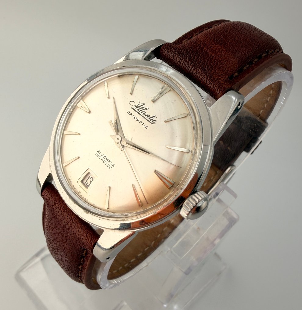 Atlantic - Datomatic 21 jewels Incabloc - χωρίς τιμή ασφαλείας - Άνδρες - 1960-1969  #1.0