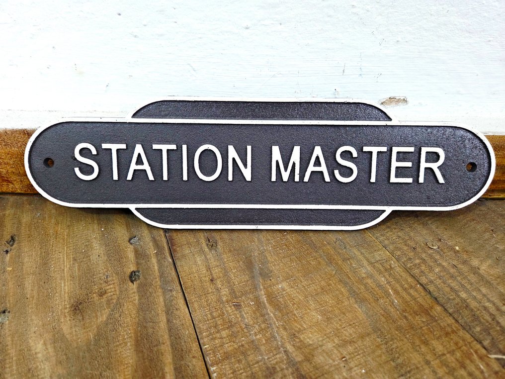 Reklámtábla - Állomásfőnök - Öntöttvas #1.0