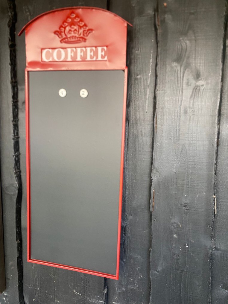 Reclamebord Coffee - Sinal - Ferro, Metal #1.0