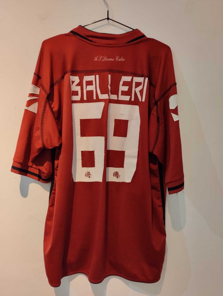Livorno - Olasz labdarúgó-bajnokság - David Balleri - 2006 - Futball ing #1.0