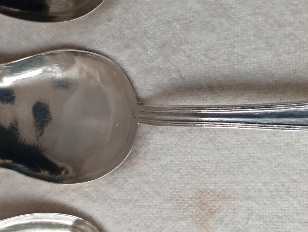Scatola per cucchiai (7) - .835 argento - Cucchiai Argento Javali II #4.3