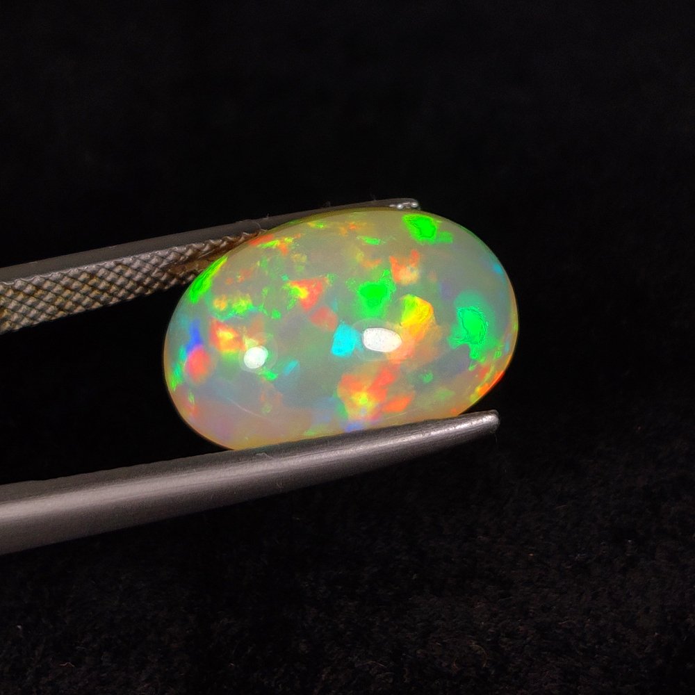 1 pcs  多色 蛋白石  - 7.21 ct - 国际有色宝石协会（ICA GemLab） - 终极色彩盛宴！ #1.0